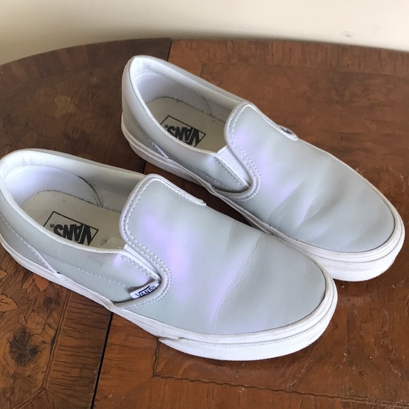 vans asher iridescent gray